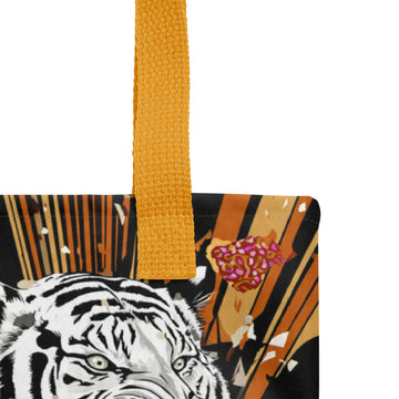 White Tiger Agung – Vibrant Tote Bag- on Lucasgift
