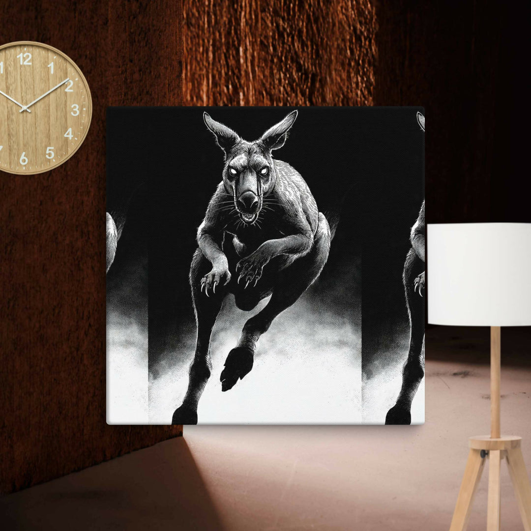 Midnight Guardian Kangaroo — A Wild Spirit of Strength and Mystery- on Lucasgift