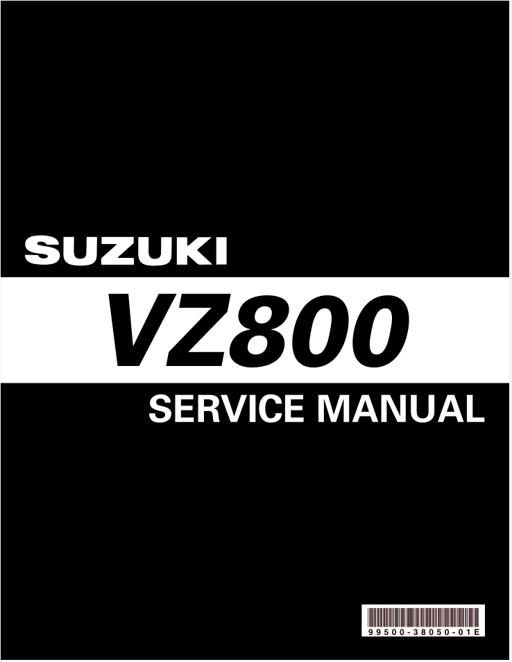 Suzuki VZ800 Intruder M800 Boulevard M50 Service Manual- on Lucasgift