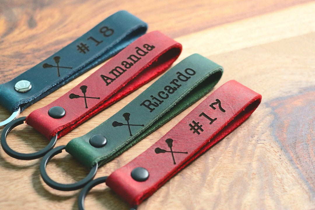 SLIM Lacrosse Keychain, Lacrosse Team Gifts, Lacrosse Senior Night Gifts, Personalized Lacrosse Gifts, End of Season, Lacrosse Banquet- on Lucasgift