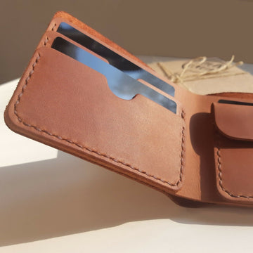 Christian Gifts Personalized Wallet Catholic Religious Gifts Engraved Leather Wallet for Men, Custom Slim Bifold Front Pocket Wallet,- on Lucasgift