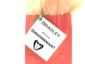 Copperplate Groomsmen proposal card, GIFT BAG TAG, Will you be my groomsman, Will you be my Best Man, Groomsman Proposal, Best Man Gift- on Lucasgift