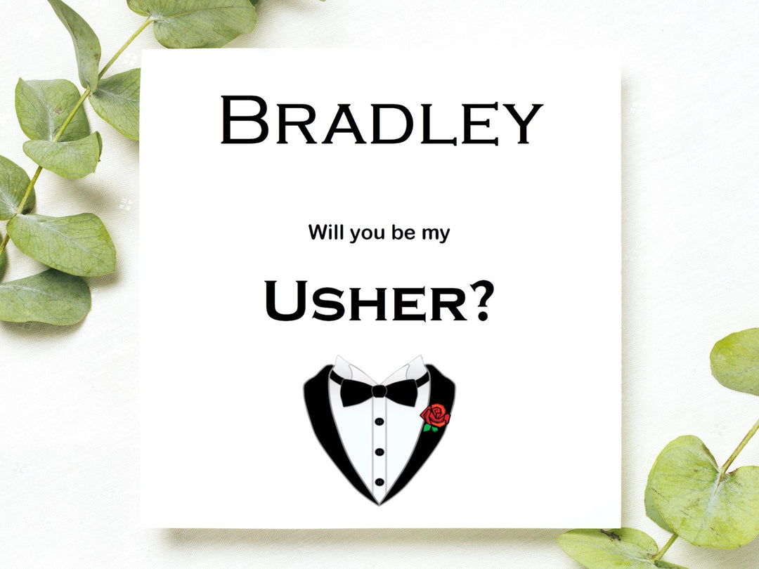 Copperplate Groomsmen proposal card, GIFT BAG TAG, Will you be my groomsman, Will you be my Best Man, Groomsman Proposal, Best Man Gift- on Lucasgift