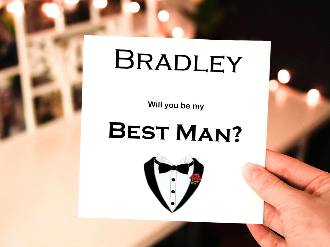 Copperplate Groomsmen proposal card, GIFT BAG TAG, Will you be my groomsman, Will you be my Best Man, Groomsman Proposal, Best Man Gift- on Lucasgift