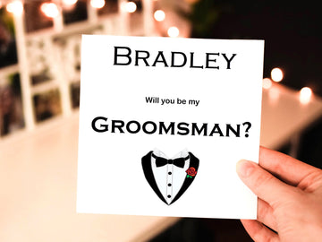 Copperplate Groomsmen proposal card, GIFT BAG TAG, Will you be my groomsman, Will you be my Best Man, Groomsman Proposal, Best Man Gift- on Lucasgift
