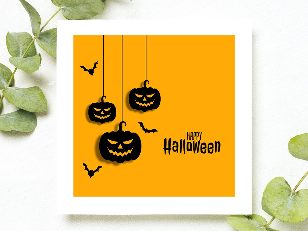 Cute Halloween Card, Boo Ghost Pumpkin Spooky Halloween Card, Boo Card, Cards for Halloween, Halloween Greeting Cards- on Lucasgift