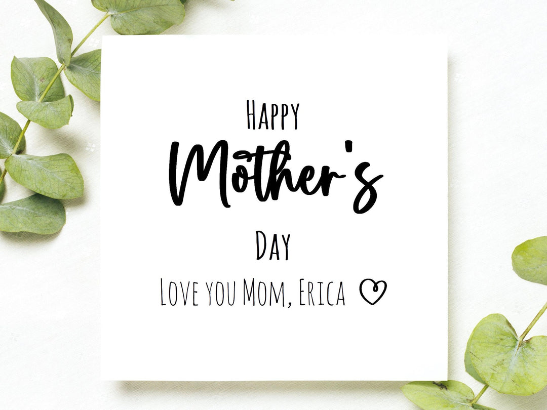 Mothers Day Card For Mommy, Mothers Day Card, Personalized Mothers Day Card, Beautiful Mothers Day Card, Personalized Card For Mom- on Lucasgift