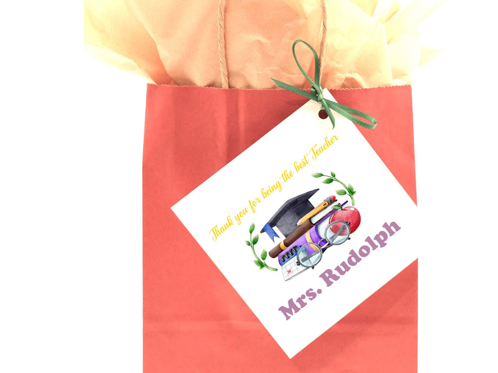 PERSONALIZED Teacher Thank You Card, Thank You For Being the Best Teacher, Personalized Cute Teacher Card, End of Term Gift For Teachers- on Lucasgift