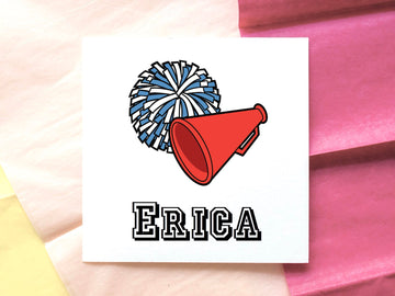 Personalized Cheer Card • Cheerleader Card • Cheer Gift • Cheer Bag Tag • Cheerleader Gift- on Lucasgift
