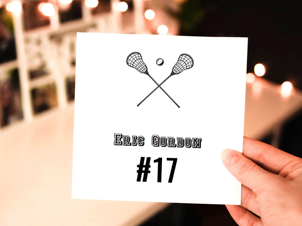 Lacrosse Card, Lacrosse Team Gifts, Lacrosse Senior Night Gifts, Personalized Lacrosse Gifts, End of Season, Lacrosse Banquet- on Lucasgift