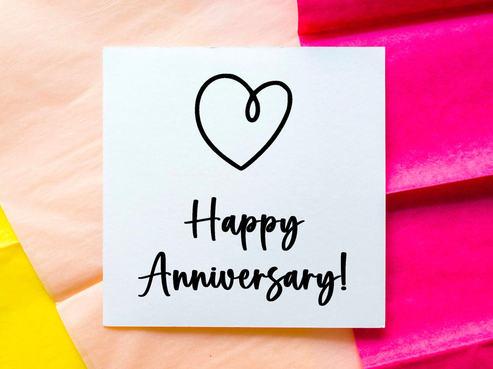 Personalized Anniversary Card with Couples Names Customized Happy Anniversary Gift for 20th 30th 50th Wedding Anniversary- on Lucasgift