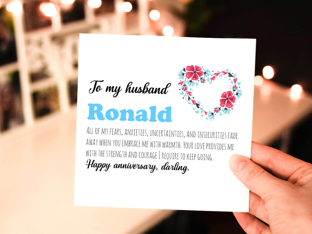 Anniversary Gift Card, Personalized Anniversary Gifts Tag, Anniversary Gift Bag Tag, Wedding Anniversary, Gift Tag, GIFT BAG TAG- on Lucasgift