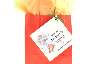 New Baby Card, And Then There Were Three, Baby Announcement Card, Pregnancy Card, Congratulations Card, Cute Baby Shower Card- on Lucasgift