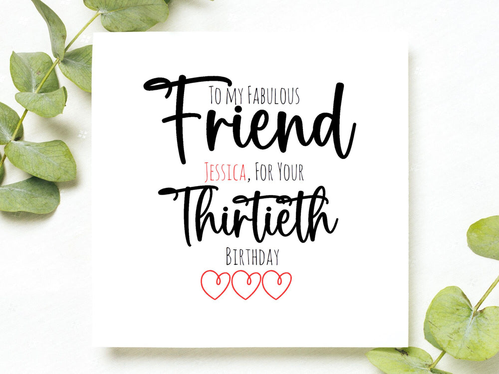 BIRTHDAY CARD, Happy Birthday Card, Any Name, 40th Birthday For Mum, Sister, Aunty, Daughter, Wife, FRIEND, For Her, 40th, 40 Years Old- on Lucasgift