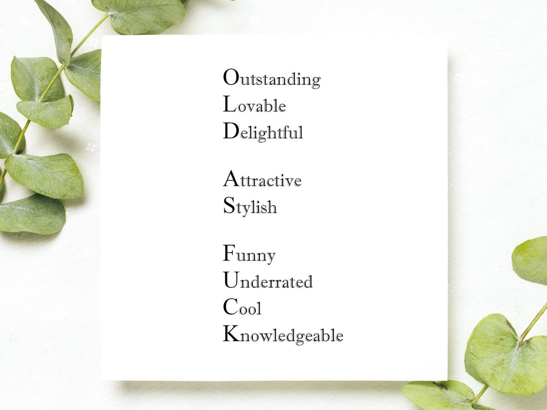 RUDE and FUNNY Birthday Card, Just because card, funny birthday card, for her, for him, sarcastic cards- on Lucasgift