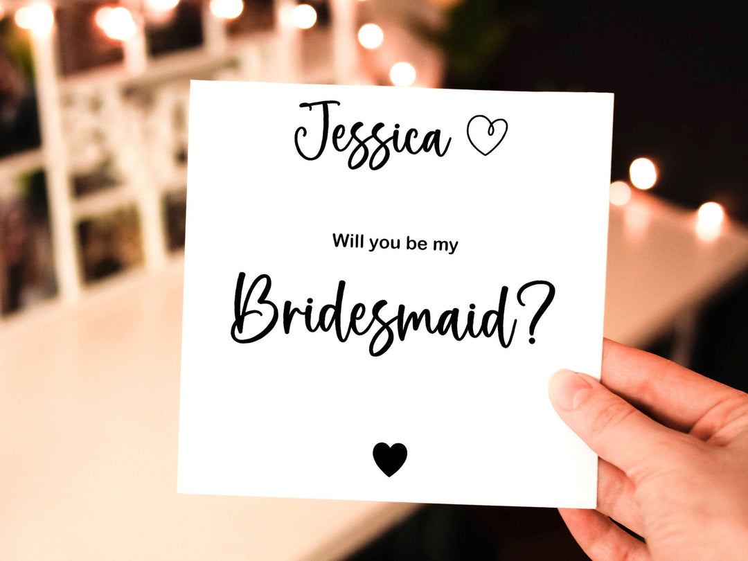 Bridesmaid Proposal Card - Will You Be My Bridesmaid Card - Will You Be My Maid of Honor - Bridesmaid Gift - Bridesmaid Card- on Lucasgift