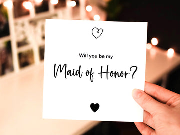 Bridesmaid Proposal Card, Will You Be My Bridesmaid, Will You Be My Maid of Honor, Bridesmaid Gift Box, Bridesmaid Proposal Card- on Lucasgift