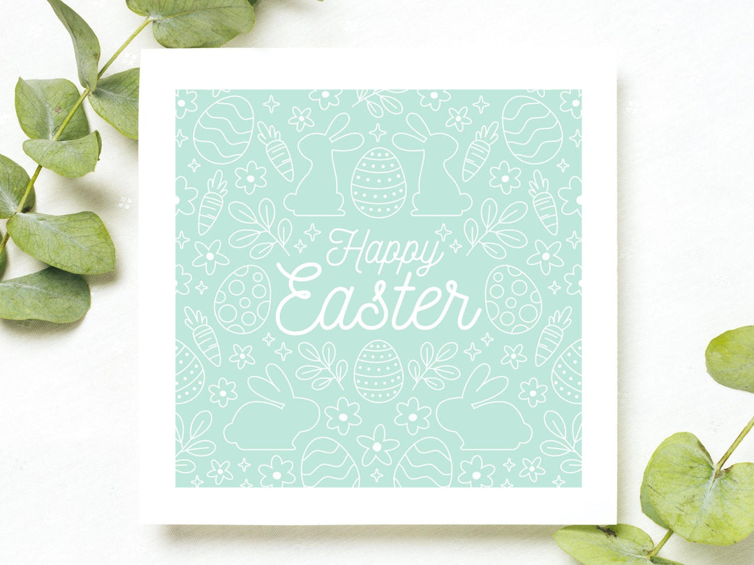 Happy Easter Gift BAG TAG, Happy Easter Gifts for Daughter Granddaughter Grandson Son Easter Cards for Wife Mum Bunny Basket Egg Card- on Lucasgift