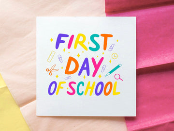 First Day of School Card For Daughter, Granddaughter, Good Luck Card, Back To School Card, 1st Day of Primary, Nursery, Secondary School- on Lucasgift
