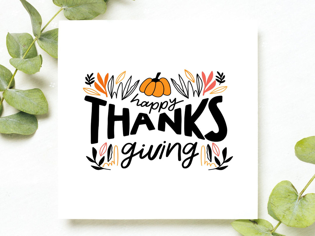 THANKSGIVING Card for Son or Daughter, Thanksgiving Card for Boy or Girl, Thanksgiving Card for Children, Kids Thanksgiving- on Lucasgift