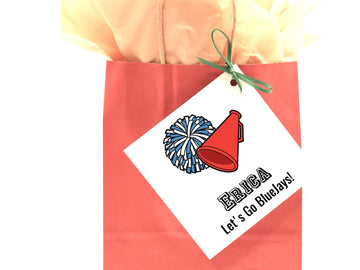 Personalized Cheerleader Cards | Dance Keyring | Cheer Team | Cheer Bow | Cheer Gift | Cheer Pom | Cheer Bag tag | Megaphone Card- on Lucasgift