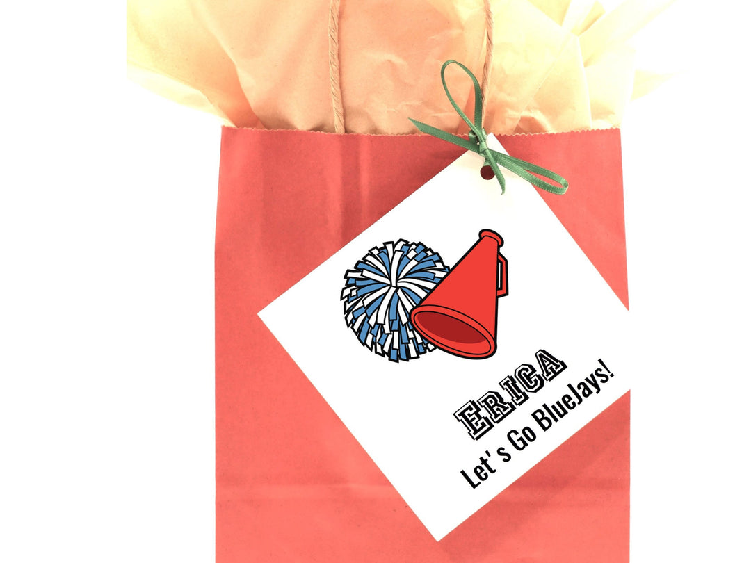 Personalized Cheer Card • Cheerleader Card • Cheer Gift • Cheer Bag Tag • Cheerleader Gift- on Lucasgift