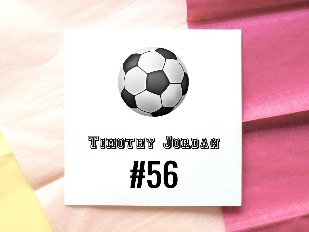 Soccer Card, Soccer Team Gifts, Soccer Senior Night Gifts, Personalized Soccer Gifts, End of Season, Soccer Banquet- on Lucasgift