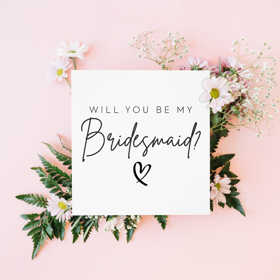 Will you be my Bridesmaid Card, Bridesmaid Proposal, Bridesmaid Gift, Will You be my Maid of Honor, Wedding Cards Bridesmaid Proposal Card- on Lucasgift