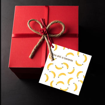 Funny Banana Card for any occasion, This Shit is Bananas Greeting Card, Birthday Card, Get Well Card, Friendship Card, Congratulations Card- on Lucasgift