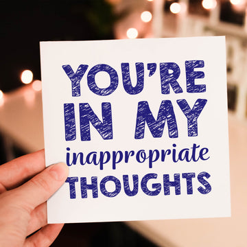 Funny I Miss You card - You are in my thoughts - funny thinking of you card- on Lucasgift
