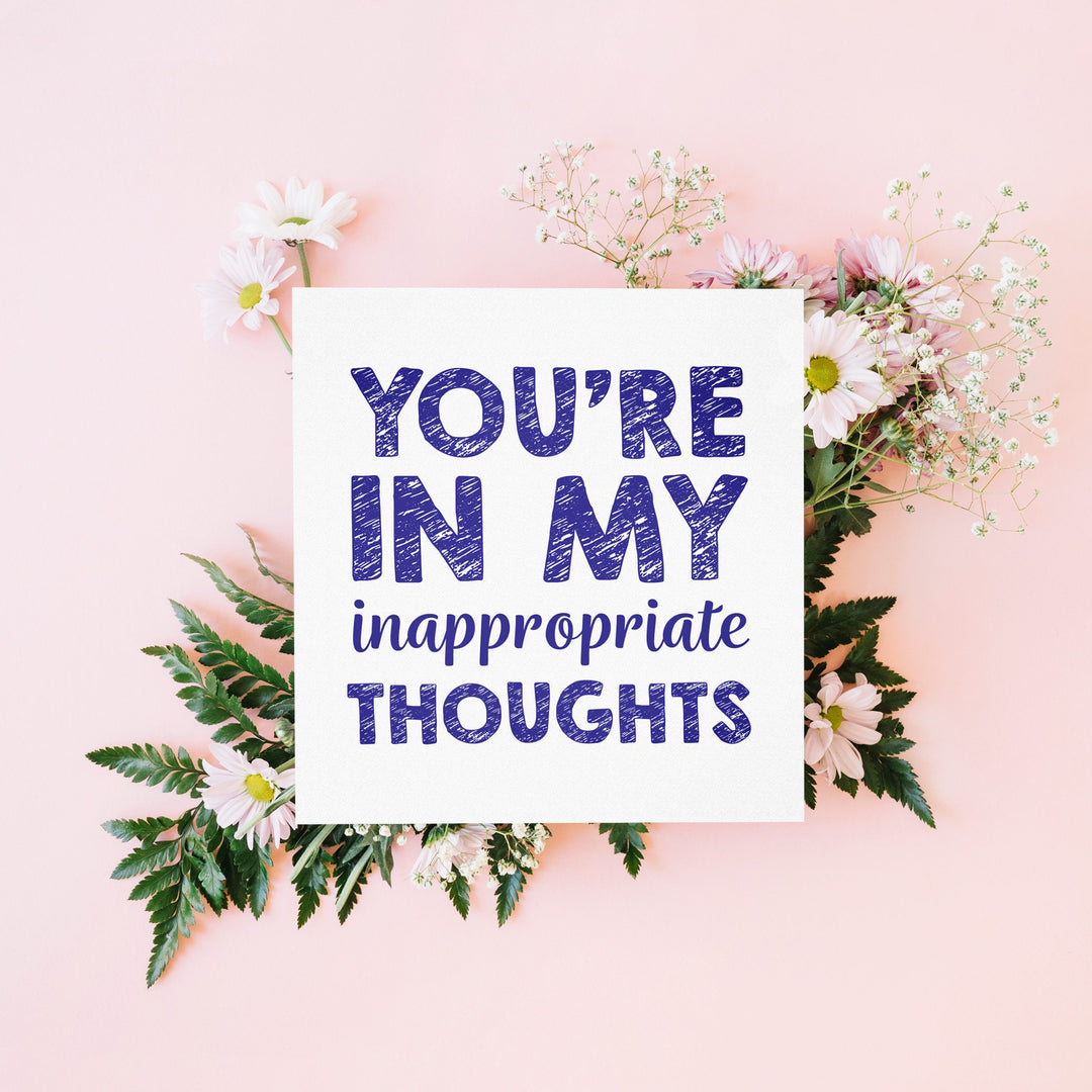 Funny I Miss You card - You are in my thoughts - funny thinking of you card- on Lucasgift