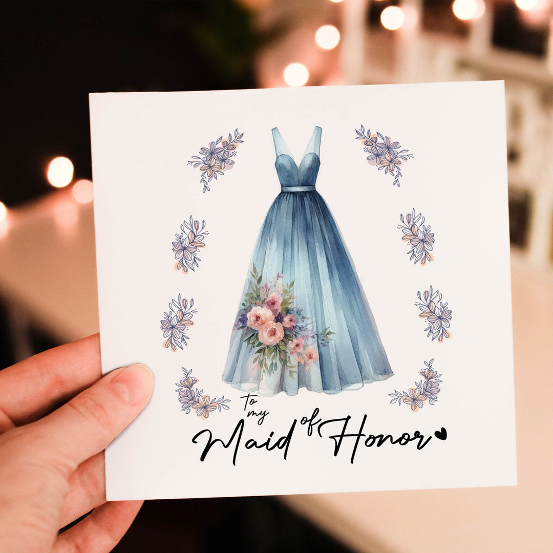 Maid of Honor Thank You Card, Thank you for being my Maid of Honor, Maid of Honor Gift, Maid of Honor Card, Bride Tribe Thank You Card- on Lucasgift
