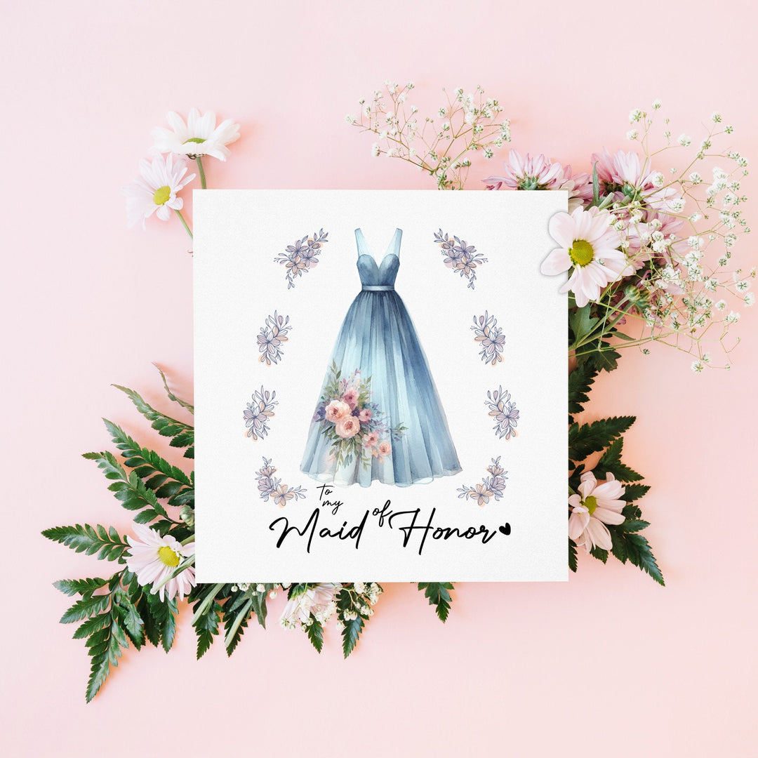 Maid of Honor Thank You Card, Thank you for being my Maid of Honor, Maid of Honor Gift, Maid of Honor Card, Bride Tribe Thank You Card- on Lucasgift