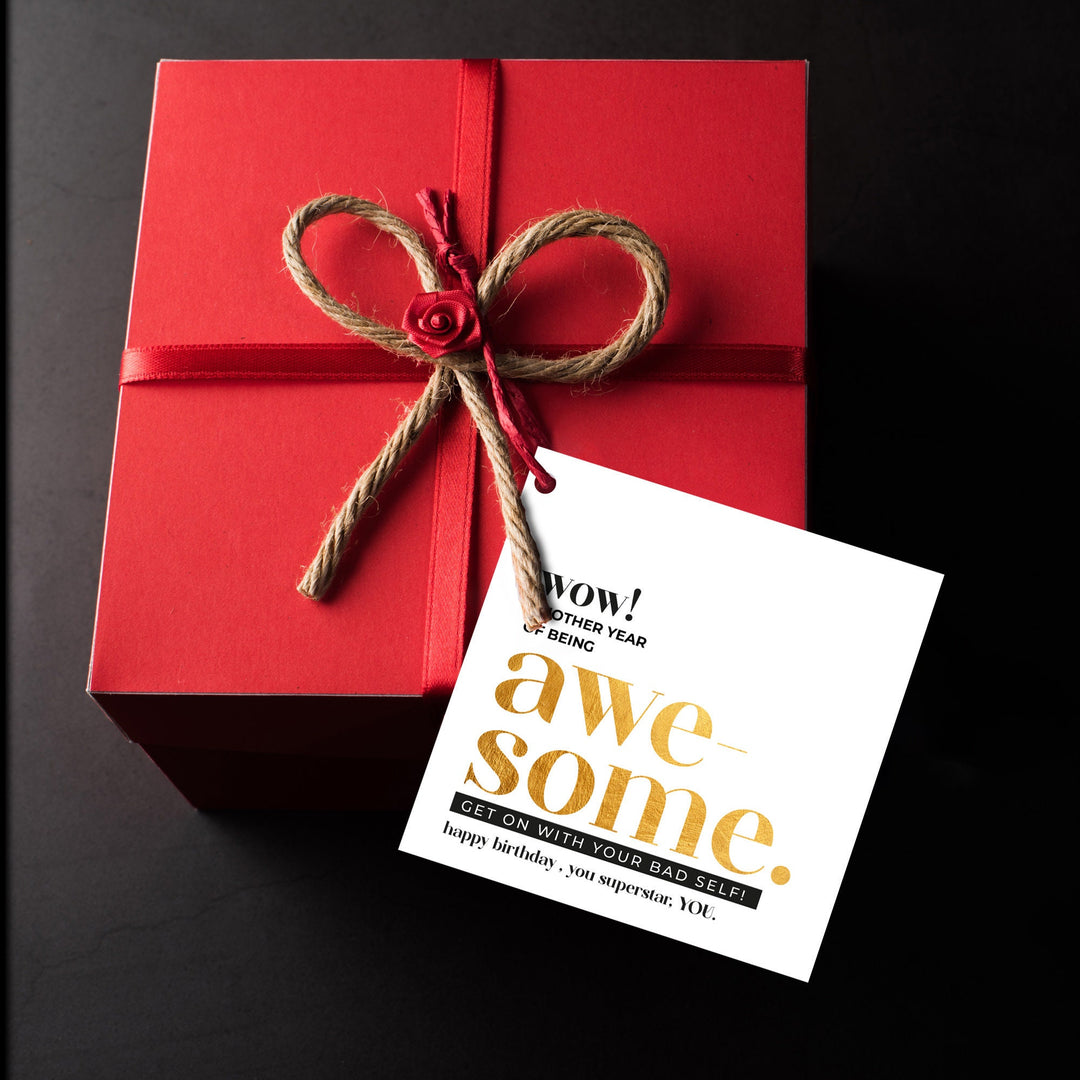 BIRTHDAY CARD - Another Year of Being Awesome - Gold Inspirational Birthday Card - Friendship Birthday Card - Birthday Card For Her- on Lucasgift
