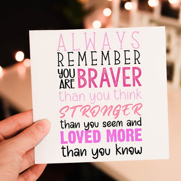 Cancer Support Card / Chemo Card / Breast Cancer Card / Cancer Encouragement Card / Hang in there card / cancer card woman / cancer patient- on Lucasgift