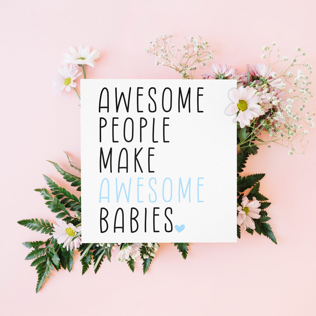 Baby Card - Card for new parents - Card for Baby Shower - funny baby shower card - funny baby card - congratulations pregnancy card- on Lucasgift
