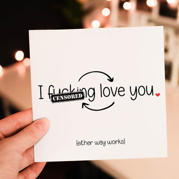 Funny Relationship Card - Funny Anniversary Card - Funny I love you card - Funny Long Distance Relationship Card - Funny Valentine Card- on Lucasgift