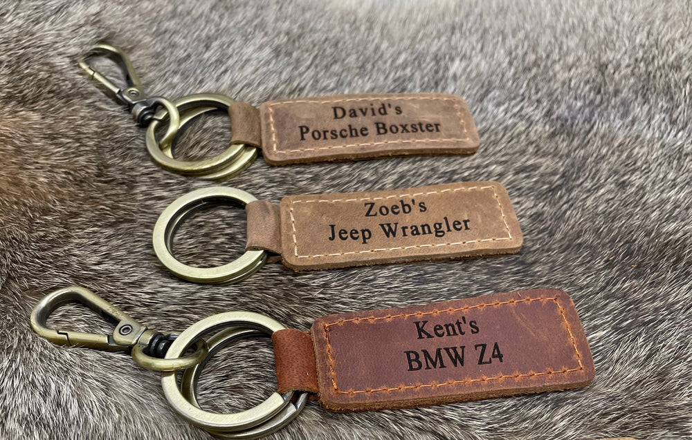 Don't Do Stupid Shit Keychain, Thick Premium Leather Keyring