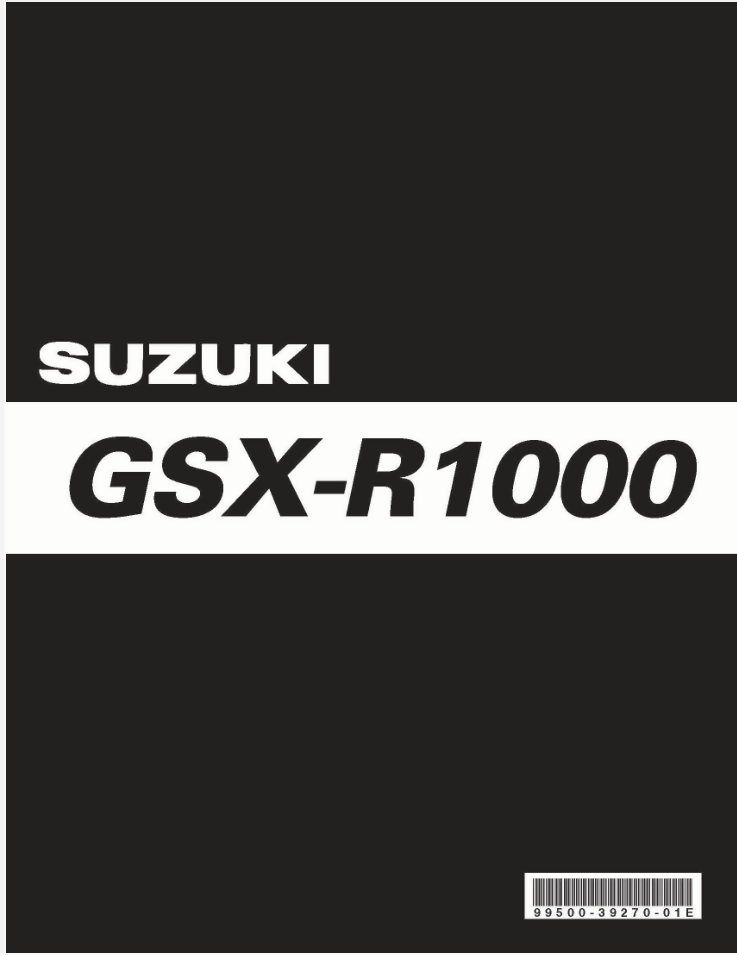 Suzuki GSX-R1000 2005 K7 Repair Workshop Service Manual- on Lucasgift