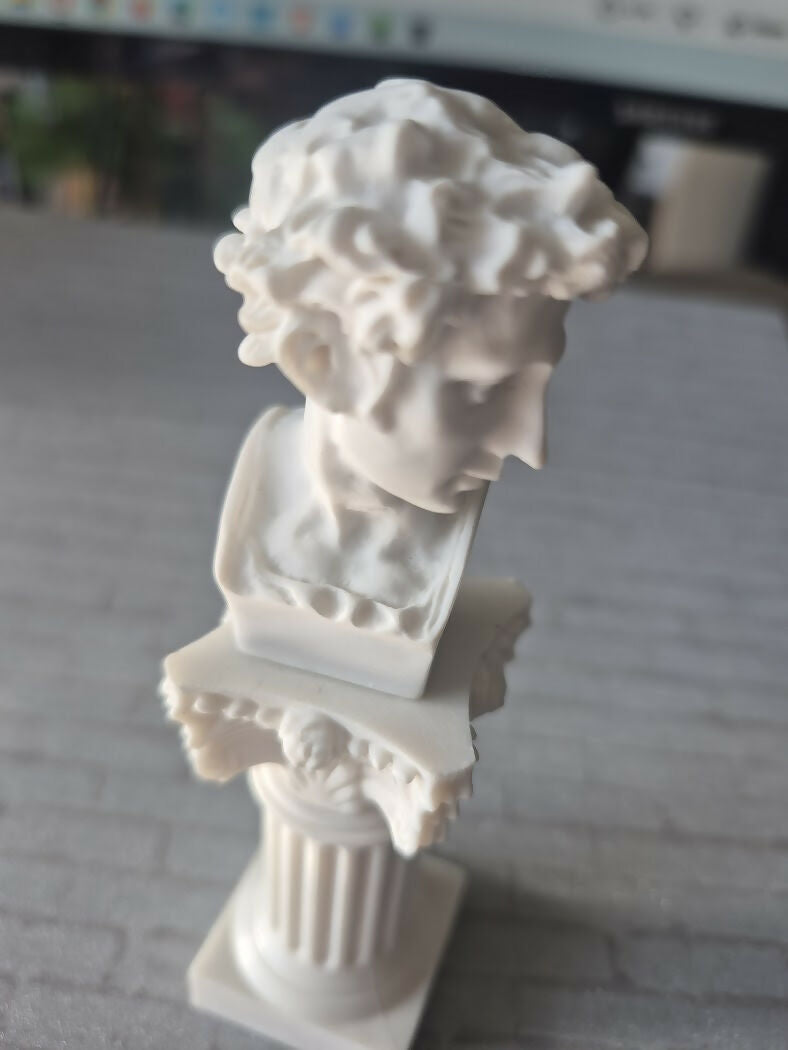 Classical Greco-Roman / Renaissance revival style Male Bust in Miniature- on Lucasgift
