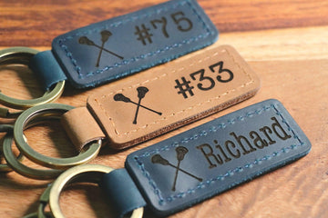 Lacrosse Keychain, Lacrosse Team Gifts, Lacrosse Senior Night Gifts, Personalized Lacrosse Gifts, End of Season, Lacrosse Banquet- on Lucasgift