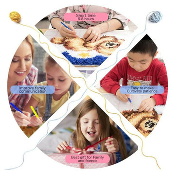 Rug Making Latch Hooking Kit | Sunny Beach- on Lucasgift
