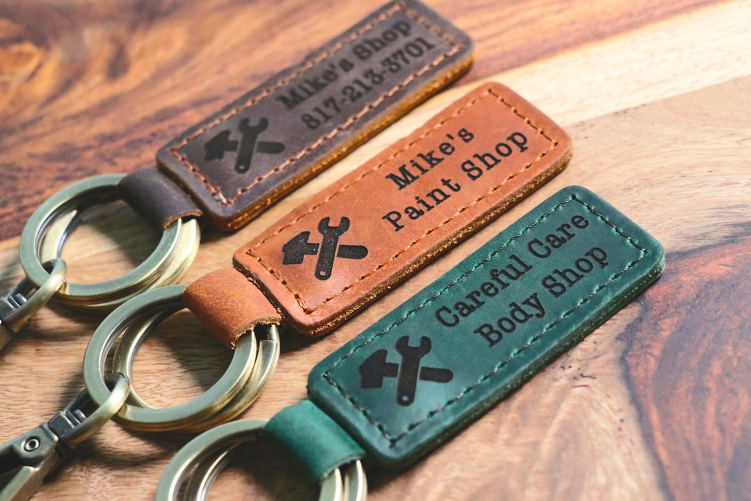 MECHANIC Personalized Keychain, Mechanic Keyring, Mechanic Key tag, Name Tag, Cute Leather Keychain, Mechanic Keychain- on Lucasgift
