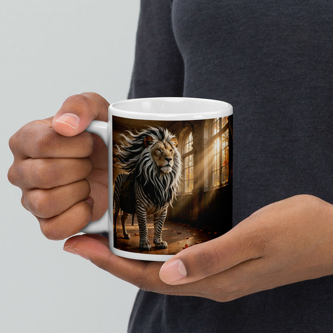 The Brave Little Explorer — Lion Zebra Adventure Mug- on Lucasgift