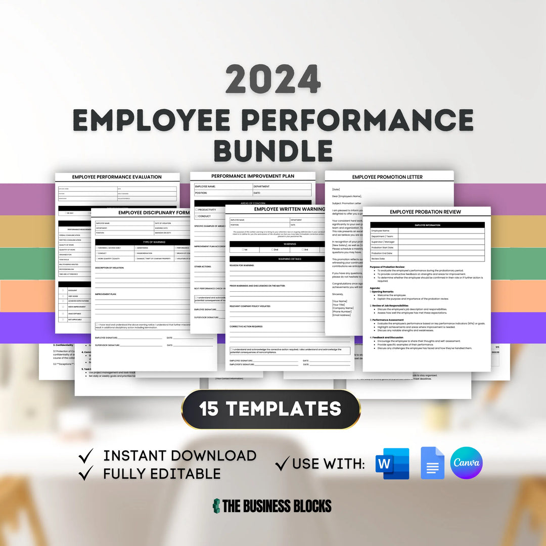 Employee Performance Review Employee Evaluation Form Performance Evaluation Performance Improvement Plan Employee Review Supervision Template- on Lucasgift