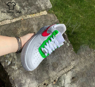 Custom Watermelon AF1 Sneakers, Hand Painted Personalized Shoes