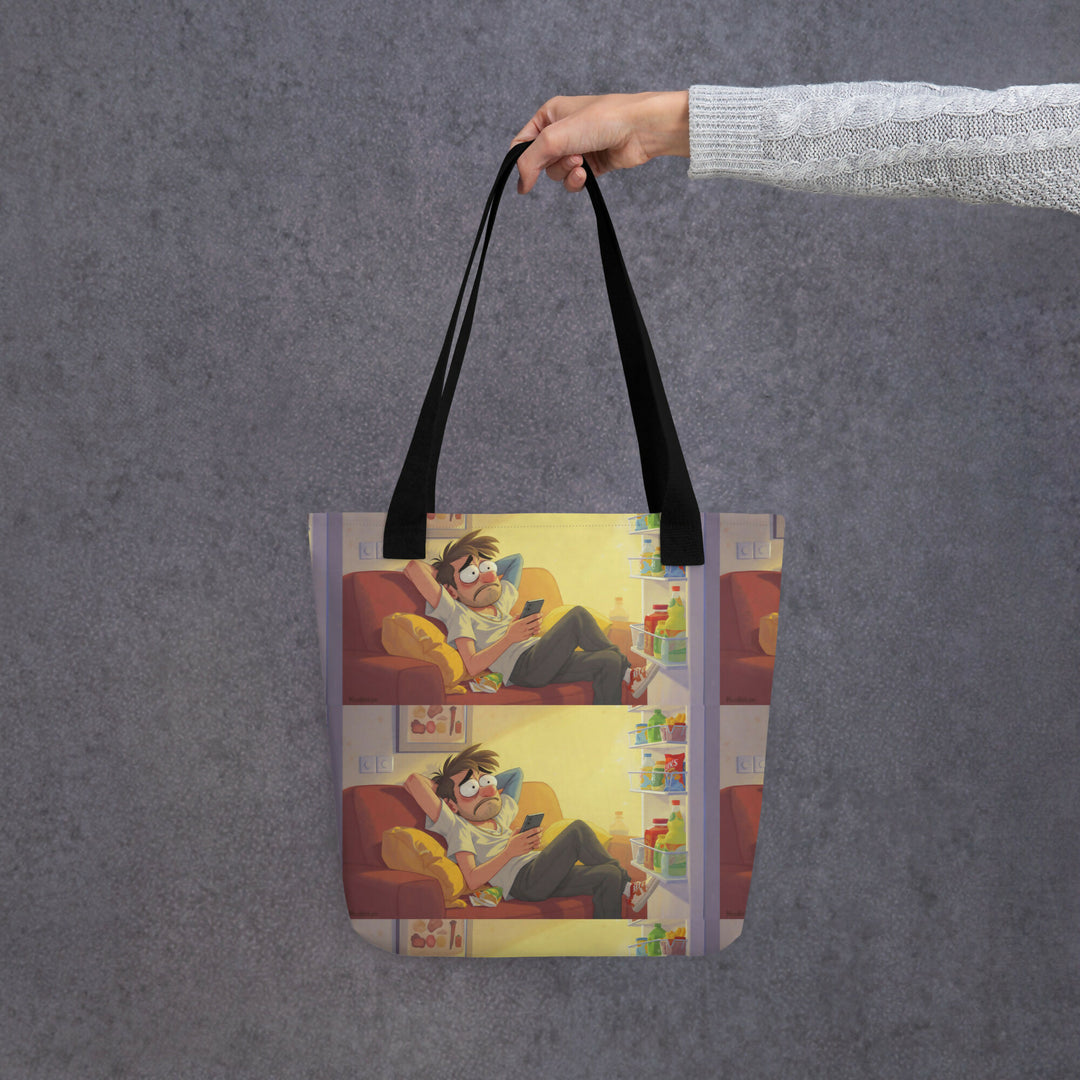Soft Evenings, Quiet Loops – Cozy Humor Tote- on Lucasgift