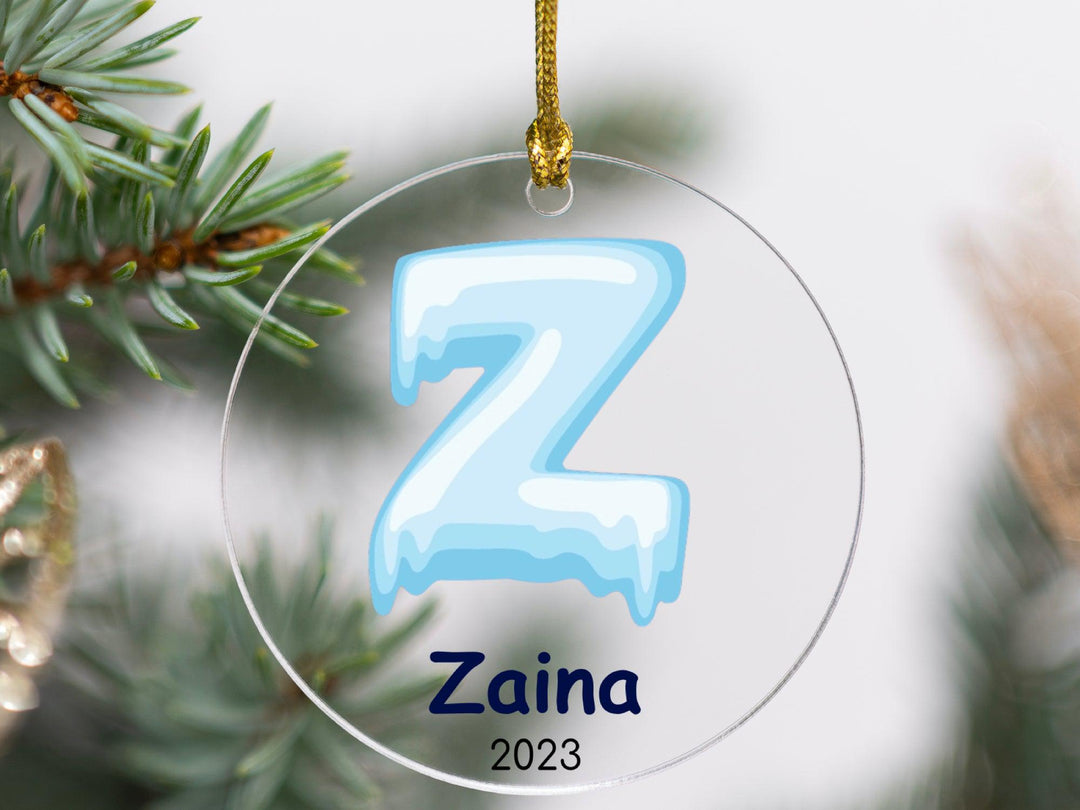 Personalized Christmas Letter Ornaments - Acrylic