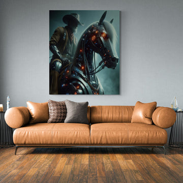 Premium Framed Print A very old cowboy- on Lucasgift