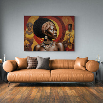 Metal Print Black Queen- on Lucasgift